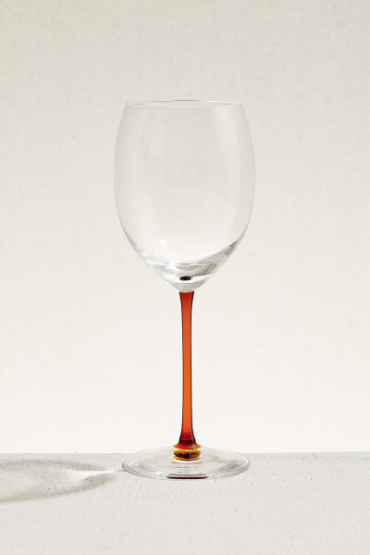 Amber Ayaklı Şarap Bardağı